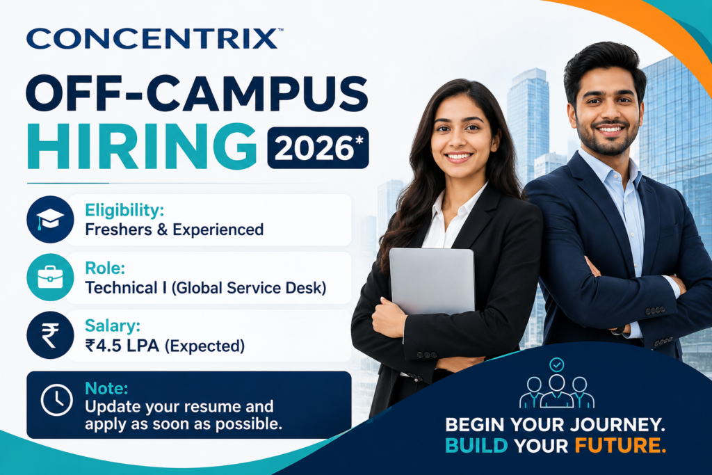 Concentrix Off Campus Hiring 2026