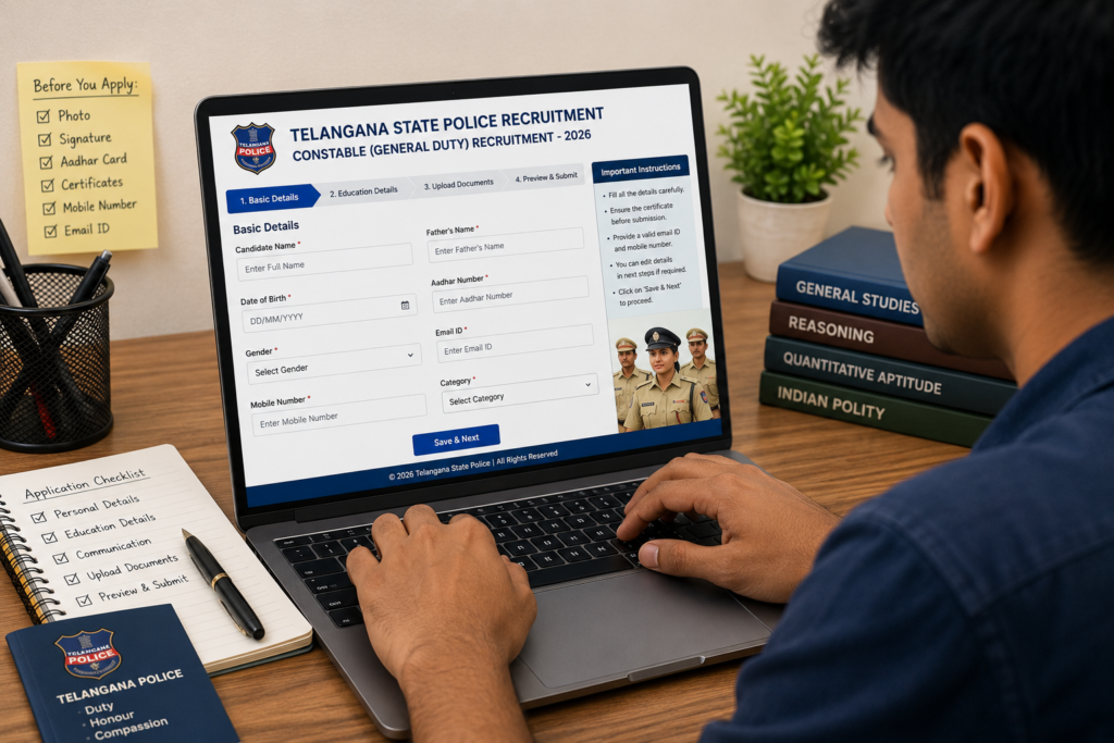 TS Police Constable 2026 Apply Online