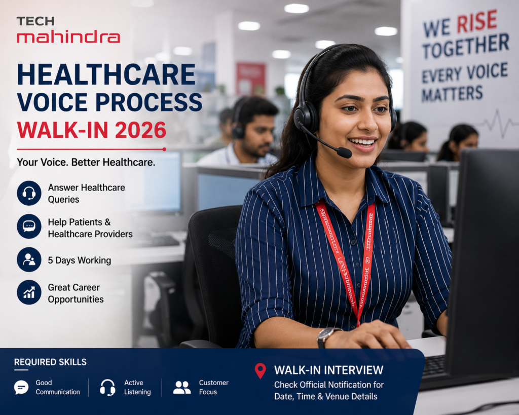 Tech Mahindra Healthcare Voice Walk-in 2026