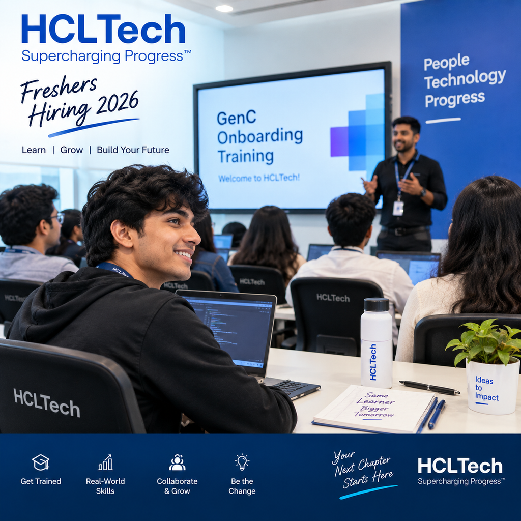HCLTech Freshers Hiring 2026